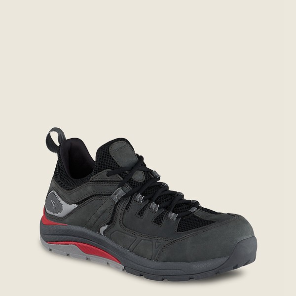 Red Wing Work Shoes Cooltech™ Athletics - Safety Toe - Black/Grey - Mens UBF204176